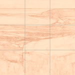 Sepia sketch with grid