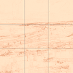 Sepia sketch with grid