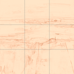 Sepia sketch with grid