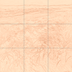 Sepia sketch with grid