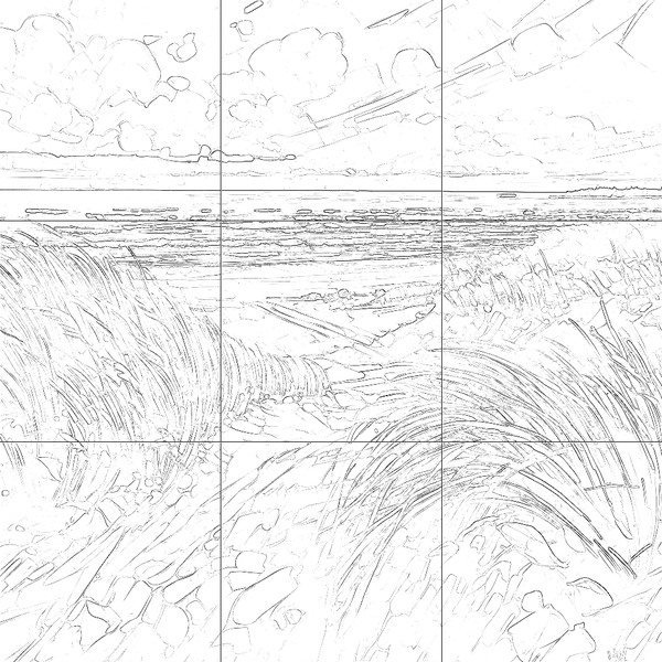 Sketch with grid