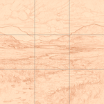 Sepia sketch with grid