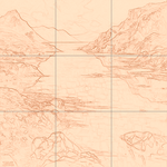 Sepia sketch with grid