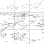 Line drawing with grid