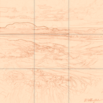 Sepia sketch with grid