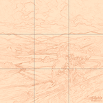 Sepia sketch with grid