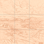 Sepia sketch with grid