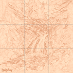 Sepia sketch with grid