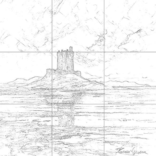 Sketch with grid