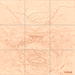 Sepia sketch with grid