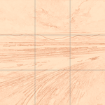 Sepia sketch with grid