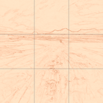 Sepia sketch with grid