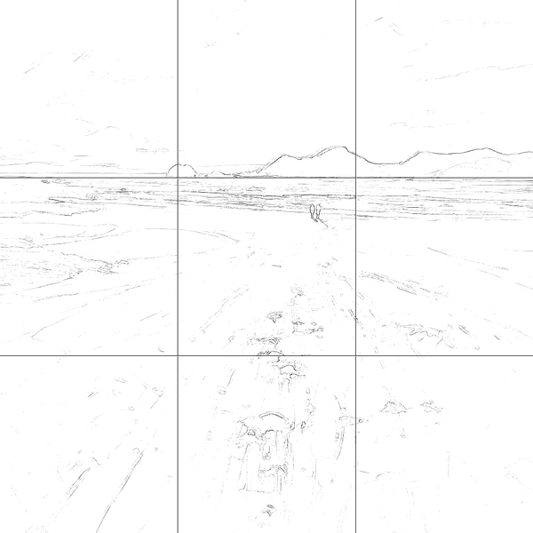 Sketch with grid