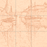 Sepia sketch with grid