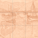 Sepia sketch with grid