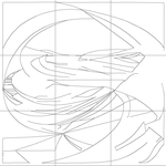 Line drawing with grid