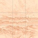 Sepia sketch with grid