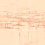 Sepia sketch with grid