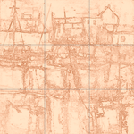 Sepia sketch with grid