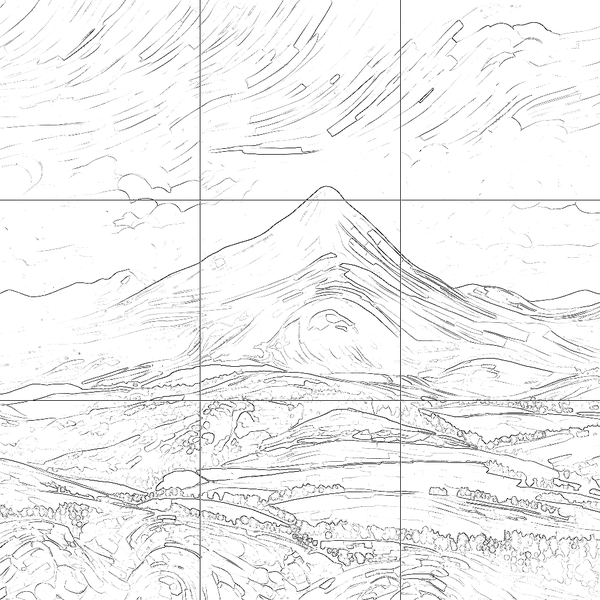 Sketch with grid