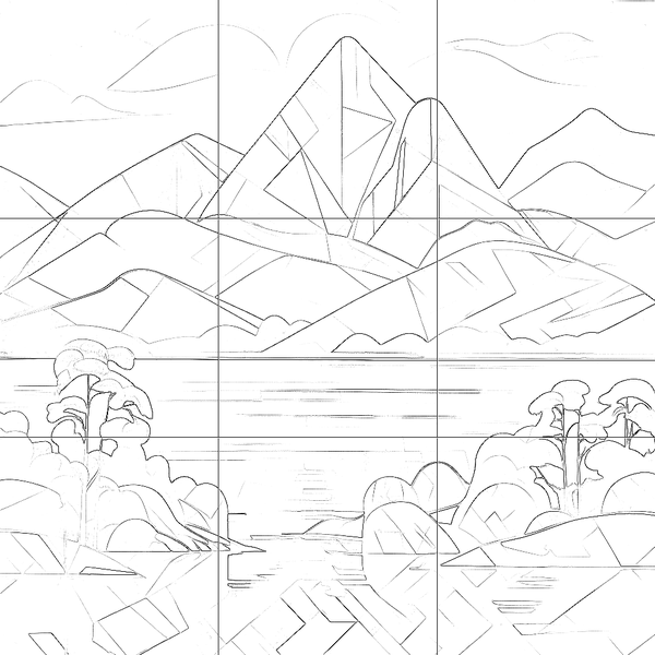 Sketch with grid