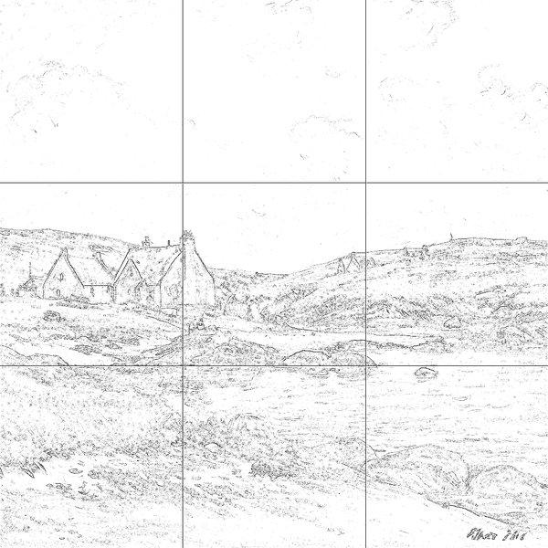 Sketch with grid