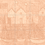 Sepia sketch with grid