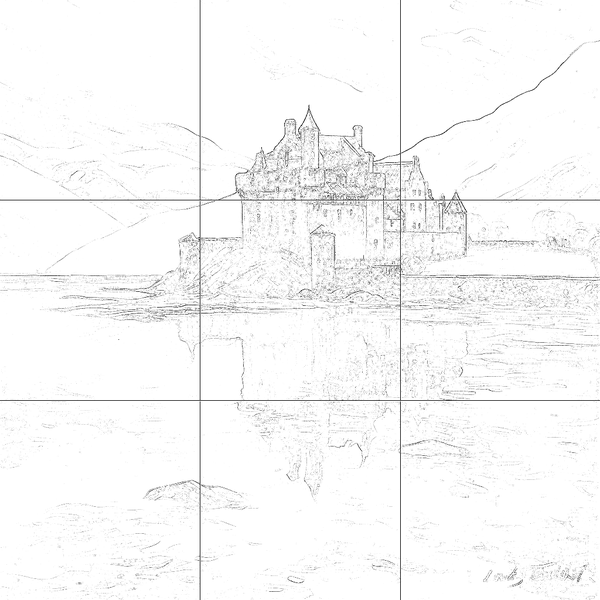 Sketch with grid