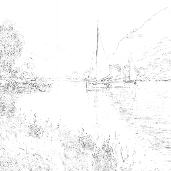 Sketch with grid