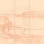 Sepia sketch with grid