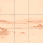 Sepia sketch with grid