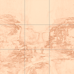 Sepia sketch with grid