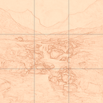 Sepia sketch with grid