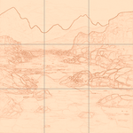 Sepia sketch with grid