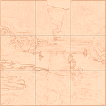 Sepia sketch with grid