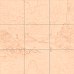 Sepia sketch with grid