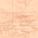 Sepia sketch with grid