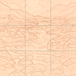 Sepia sketch with grid