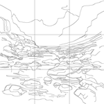 Line drawing with grid