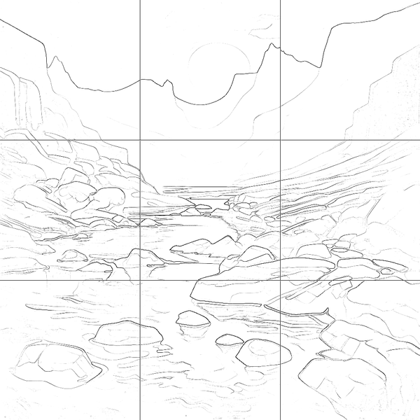 Sketch with grid