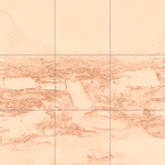 Sepia sketch with grid