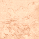 Sepia sketch with grid