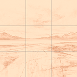 Sepia sketch with grid