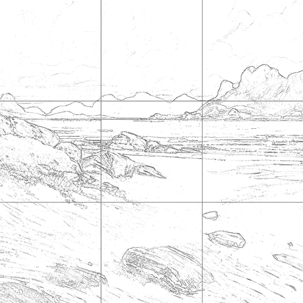 Sketch with grid