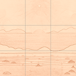 Sepia sketch with grid