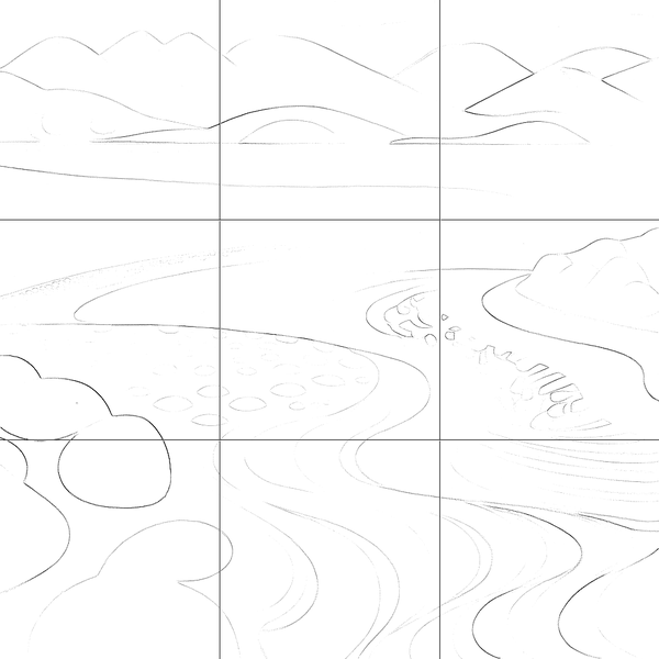 Sketch with grid