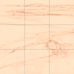 Sepia sketch with grid