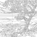 Line drawing with grid