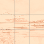 Sepia sketch with grid