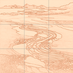 Sepia sketch with grid